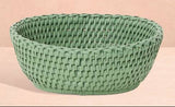 Shop Casa by Josephine Jenno Mayfair Tray Hold All Rattan Basket Green