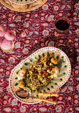Casa by Josephine Jenno Peacock Serving Plate - Green
