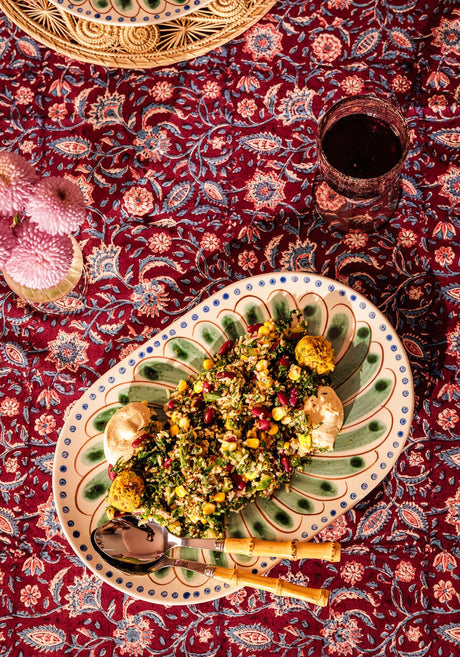 Casa by Josephine Jenno Peacock Serving Plate - Green
