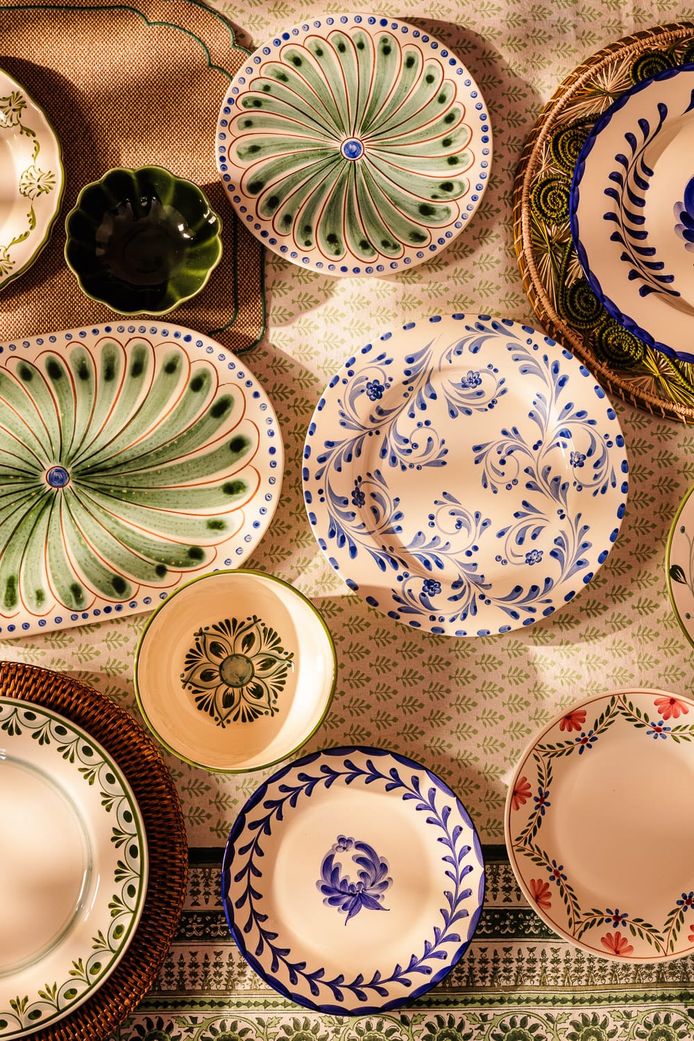 Casa by Josephine Jenno Peacock Serving Plate - Green