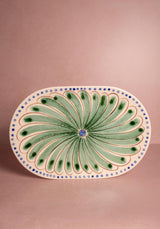 Casa by Josephine Jenno Peacock Serving Plate - Green