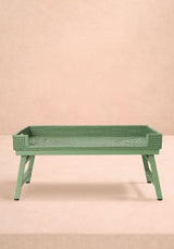 Casa by Josephine Jenno Rattan Breakfast Tray - Green
