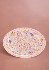 Casa by Josephine Jenno Springtime Meadow Oval Serving Plate