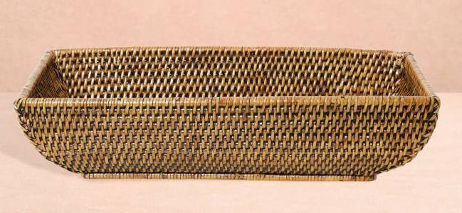 Casa by Josephine Jenno Wiltshire Long Rattan Basket - Classic Brown