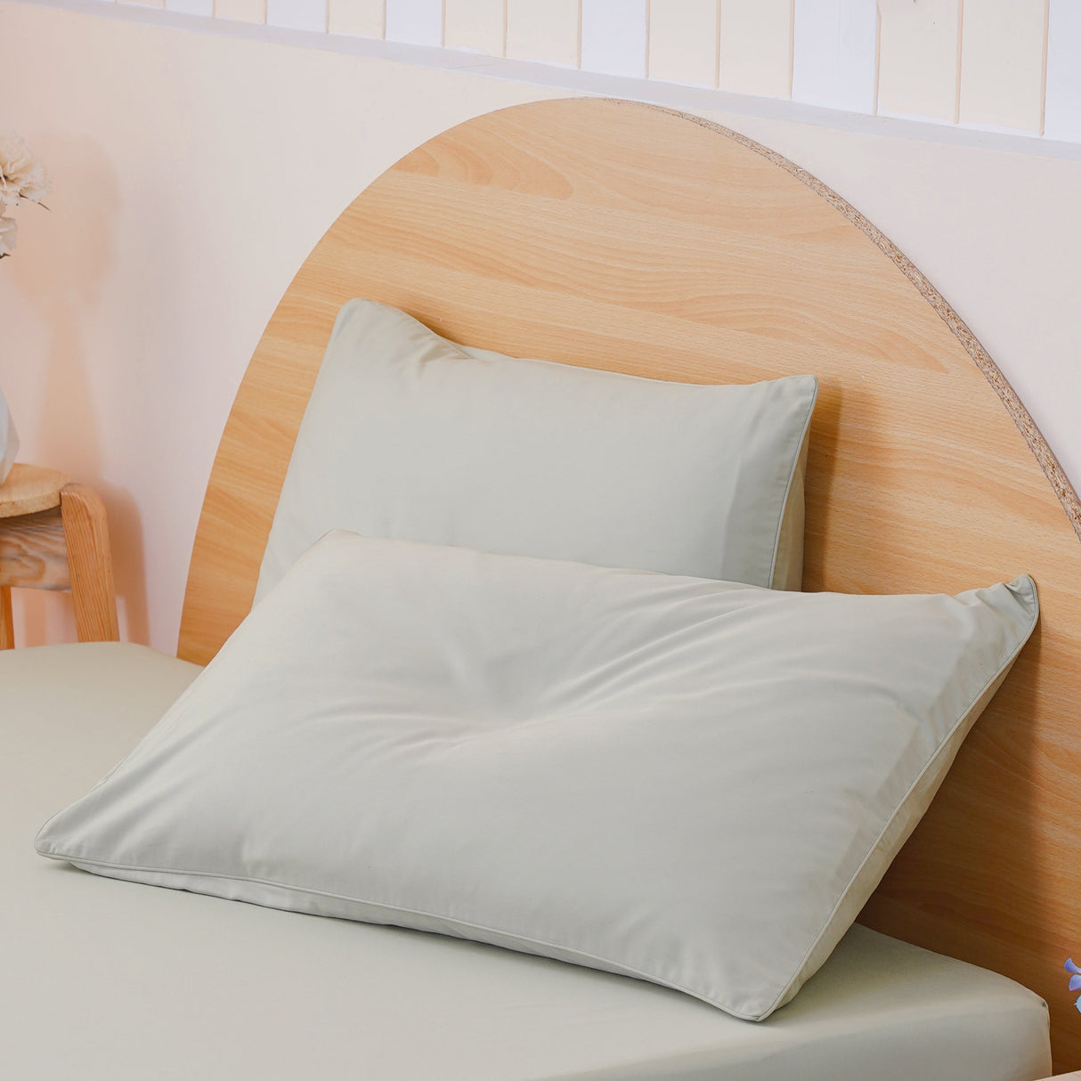 SHEET STORY Ackly Bamboo - Sage Green Pillowcases Pair
