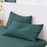 SHEET STORY Ackly Bamboo - Royal Green Pillowcases Pair