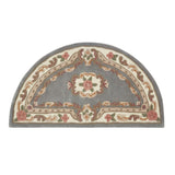 Shensi Grey Medallion Rug - 100% pure wool