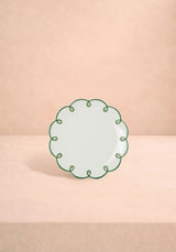 Casa by Josephine Jenno Glorious Green Scalloped Side Plates - Set of 4