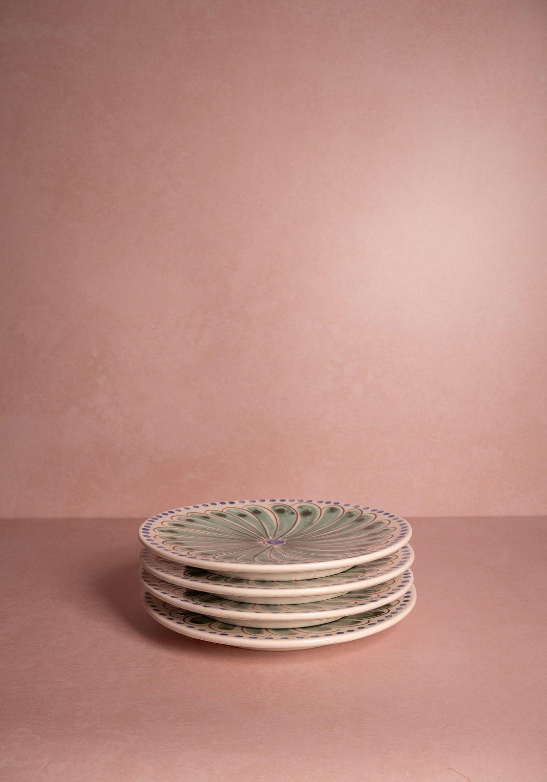 Casa by Josephine Jenno Peacock Side Plate - Green