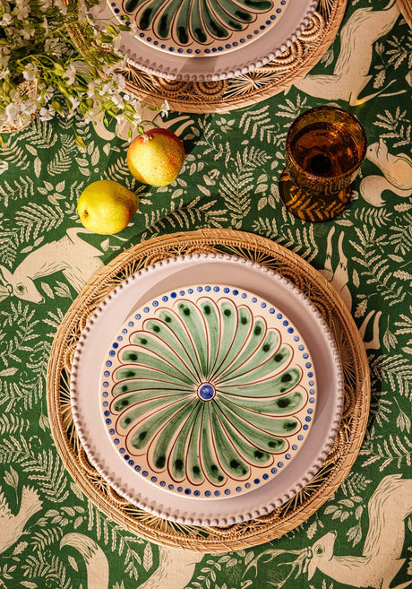 Casa by Josephine Jenno Peacock Side Plate - Green