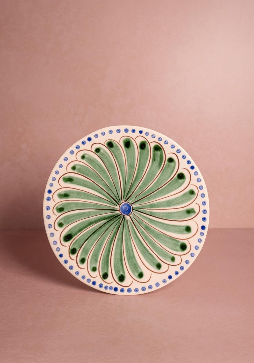 Casa by Josephine Jenno Peacock Side Plate - Green