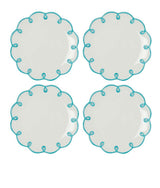 Casa by Josephine Jenno Sky Blue Scalloped Side Plates - Set of 4