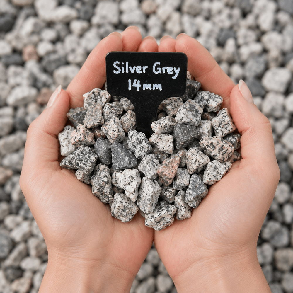 Dandy's Silver Grey Granite Gravel Chippings