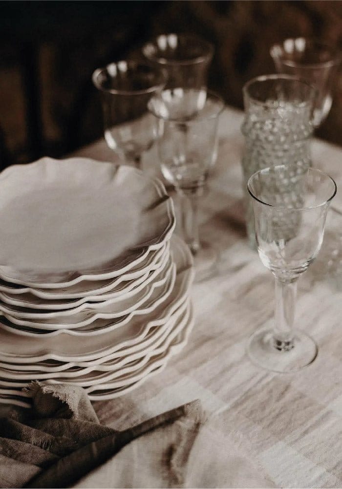 Casa by Josephine Jenno White Stoneware Dinner Plates - Set of 4