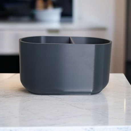Filamora Studios Modern Dual Compartment Kitchen Utensil Holder