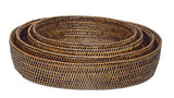 Casa by Josephine Jenno Small Oval Rattan Bowl