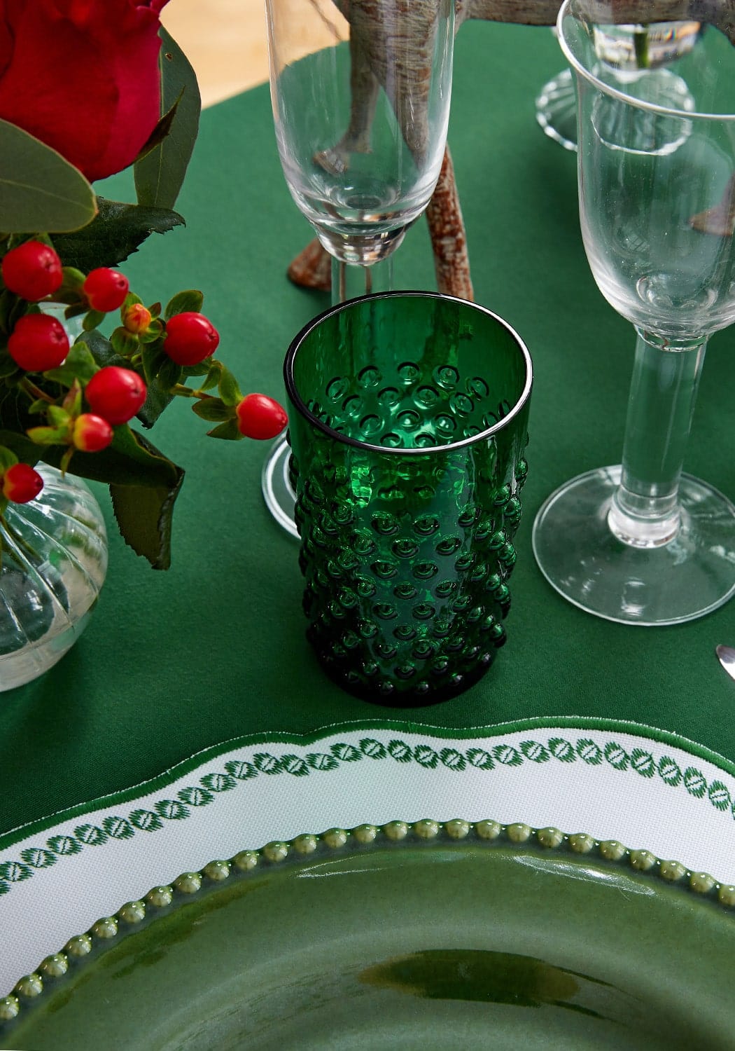 Casa by Josephine Jenno Smart Green Trim Placemats - Set of 4