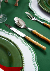 Casa by Josephine Jenno Smart Green Trim Placemats - Set of 4