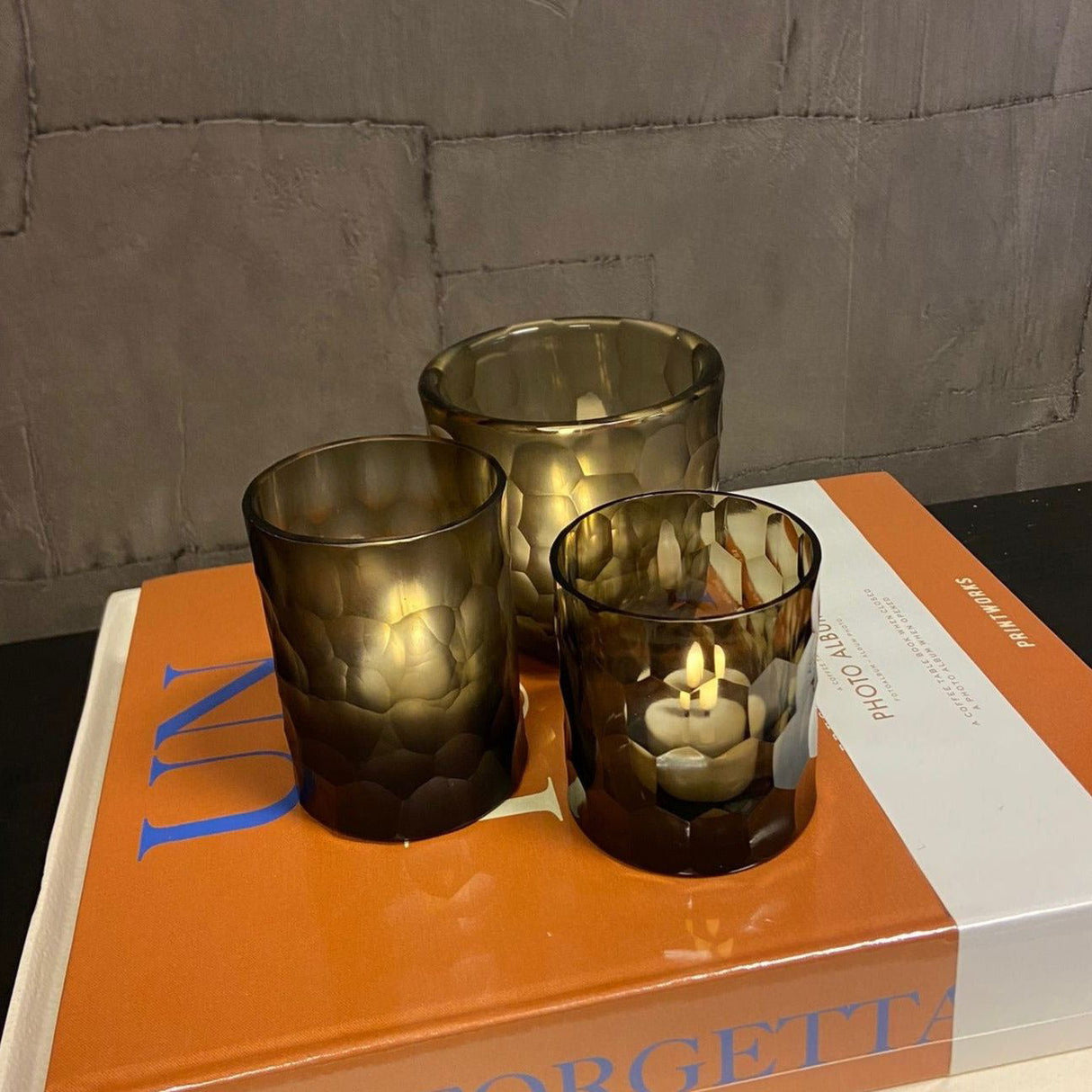 Lowlands Design Lazuli Candleholder Indigo Smoke