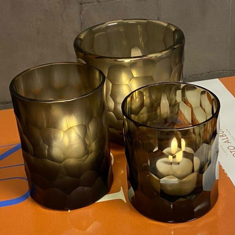 Lowlands Design Lazuli Candleholder Indigo Smoke