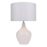 Pagazzi Snowdrop Dual Lit White Glass Table Lamp