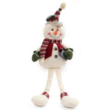 Blush & Bale Dangly Leg Snowman - H72cm x W24cm x D12cm