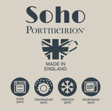 Portmeirion Soho Set of 4 Coupe Low Bowls, White