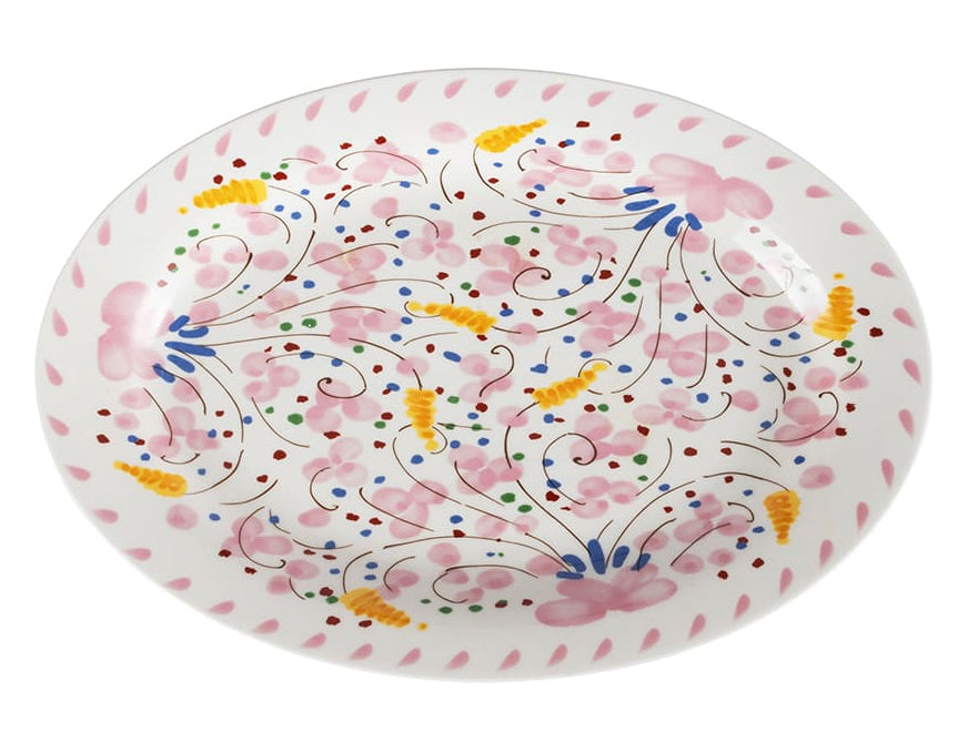 Casa by Josephine Jenno Springtime Meadow Oval Serving Plate