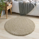 Washable Stone Shaggy Rug - 100% polypropylene