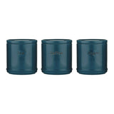 Price & Kensington Accents Ceramic Teal Tea, Coffee & Sugar Storage Jars, 750ml