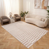 The Rugs Loft Striped Beige Rug