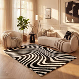 The Rugs Joli Striped Black & White Rug