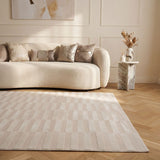 The Rugs Loft Striped Cream Rug