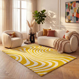 The Rugs Joli Striped Yellow White Rug