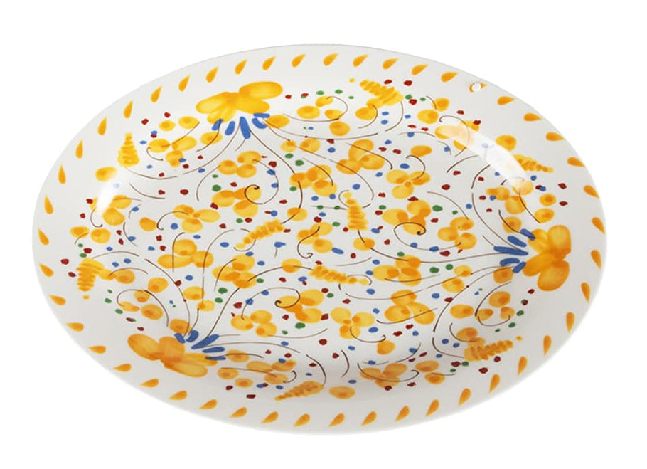 Casa by Josephine Jenno Sunshine Daisy Oval Serving Plate
