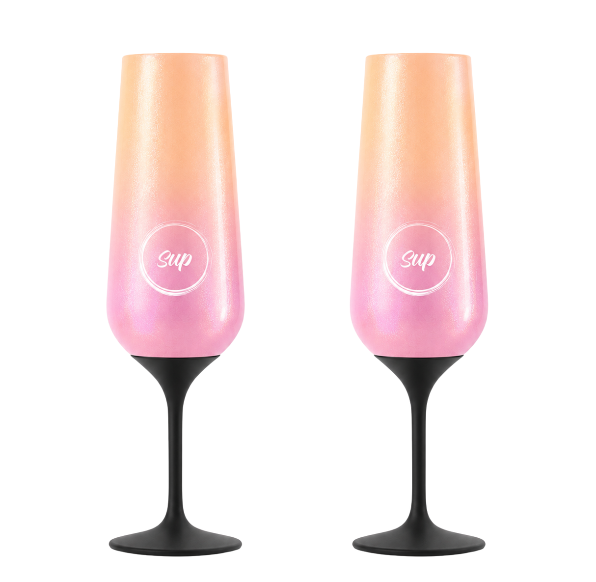 Sup drinkware Insulated Champagne Flute Ombre - 250ml