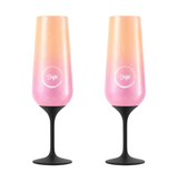 Sup drinkware Insulated Champagne Flute Ombre - 250ml