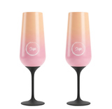 Sup drinkware Insulated Champagne Flute Ombre - 250ml