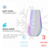 Sup drinkware Insulated Wine Bottle & Tumbler Gift Set Holographic