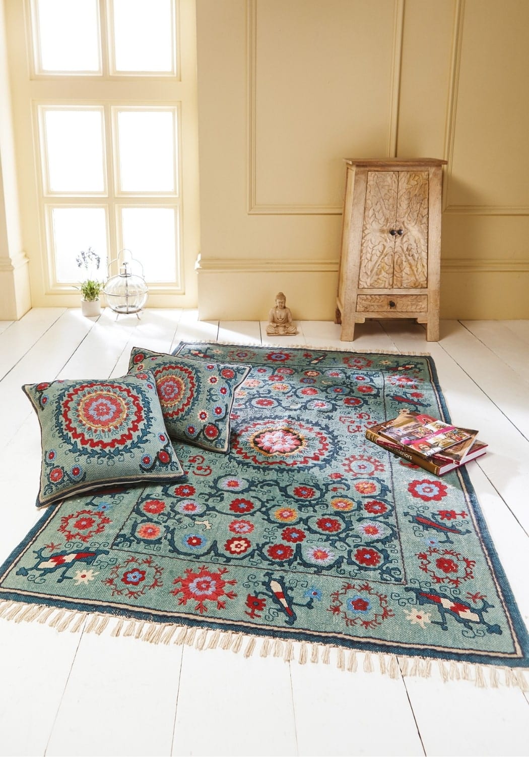 Casa by Josephine Jenno Suzani Rectangle Cushion Covers