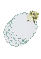 Casa by Josephine Jenno Sweet Greens Round Placemats - Set of 4
