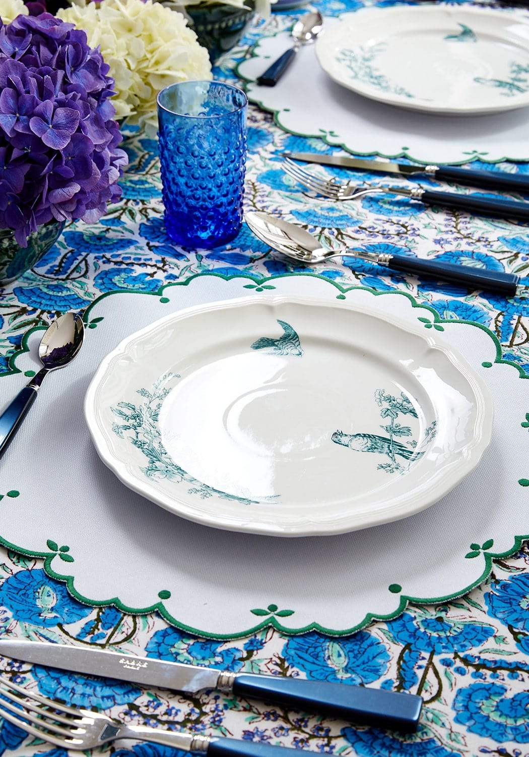 Casa by Josephine Jenno Sweet Greens Round Placemats - Set of 4