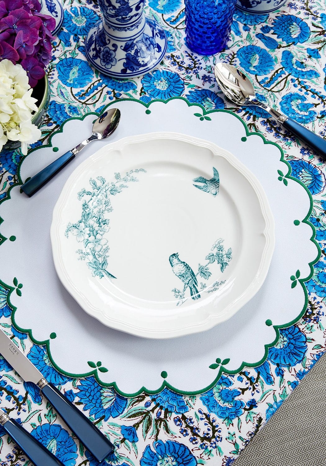 Casa by Josephine Jenno Sweet Greens Round Placemats - Set of 4