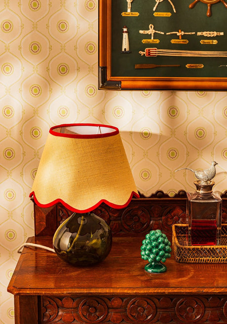 Casa by Josephine Jenno Sweet Red Trim Lampshade