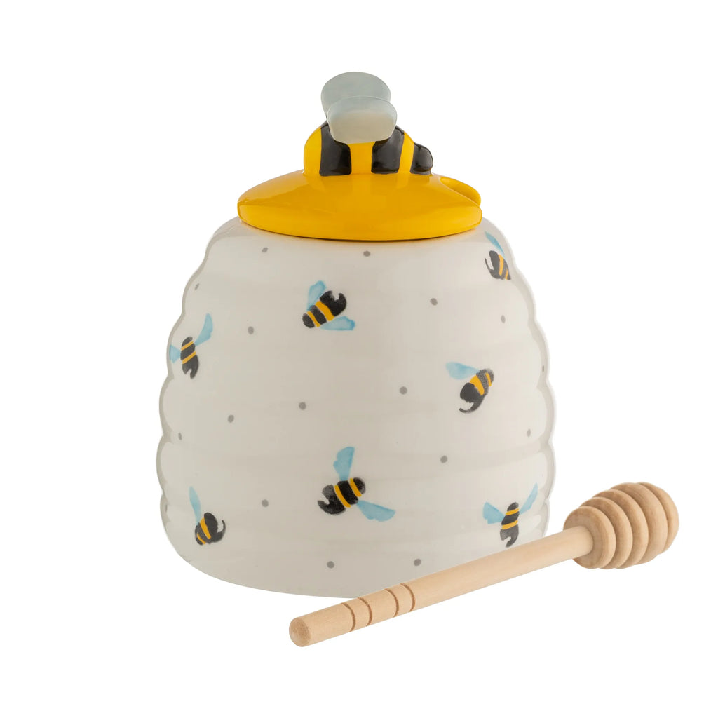 Price & Kensington Sweet Bee Ceramic Honey Pot & Drizzler Gift Box