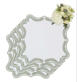 Casa by Josephine Jenno Tabitha Green Wreath Placemats - Set of 4