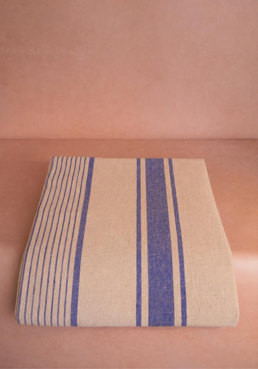 Casa by Josephine Jenno Amelia Linen - Blue Stripe