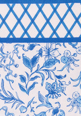 Casa by Josephine Jenno Belgravia Bloom Cotton Tablecloth - Blue