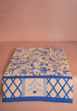 Casa by Josephine Jenno Belgravia Bloom Cotton Tablecloth - Blue