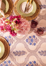 Casa by Josephine Jenno Flora Blue Tablecloth